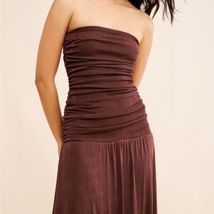 ‘Bri’ Strapless Maxi Dress